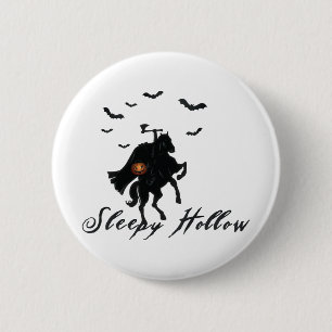 Badge Rond 5 Cm Sleepy Hollow Horseman sans tête