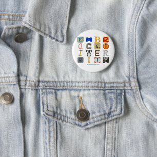 Badge Rond 5 Cm SlipperyJoe embrasser la diversité métaphore LGBTQ