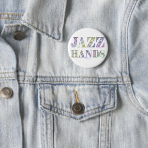 Badge Rond 5 Cm SlipperyJoe's comédie musicale Broadway Jazz Hands