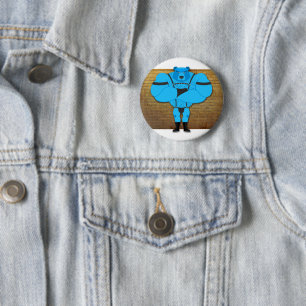 Badge Rond 5 Cm SlipperyJoe's gay muscle ours dessin animé thong l