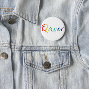 Badge Rond 5 Cm SlipperyJoe's queer orgueil couleurs mot vib color
