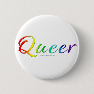 Badge Rond 5 Cm SlipperyJoe's queer orgueil couleurs mot vib color