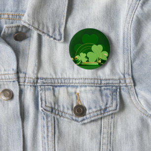 Badge Rond 5 Cm SlipperyJoe's Saint Patrick's Day LGBTQIA à trois