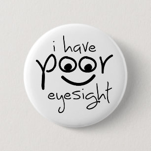 Badge Rond 5 Cm Slogan est mal vu. Slechte ogen