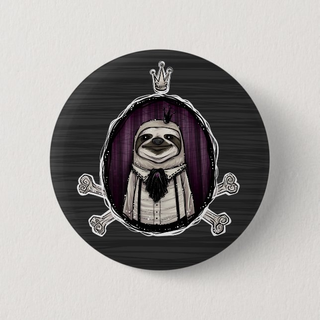 Badge Rond 5 Cm slothington de _sir (Devant)