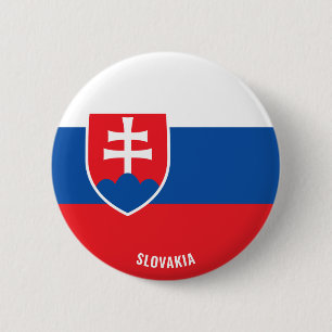 Badge Rond 5 Cm Slovaquie Drapeau charmant patriotique