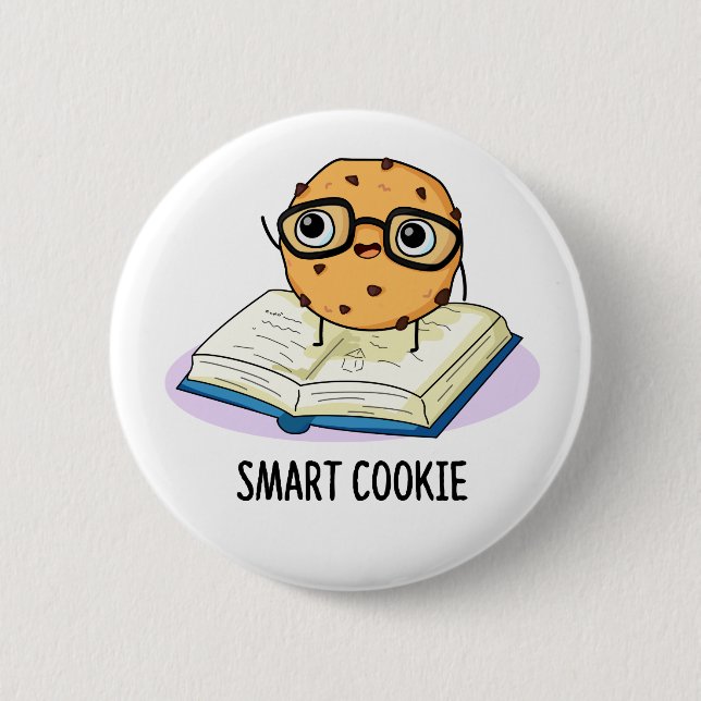 Badge Rond 5 Cm Smart Cookie Funny Snack Pun (Devant)