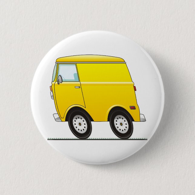 Badge Rond 5 Cm Smart Van Yellow (Devant)