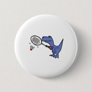 Badge Rond 5 Cm Smiletodaytees Amusants T-rex Dinosaur Jouer Badmi