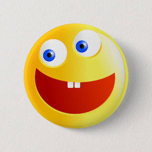 Badge Rond 5 Cm Smilie heureux