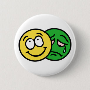Badge Rond 5 Cm Smilie théâtres comédie tragédie