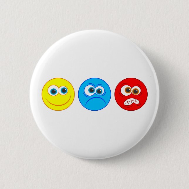 Badge Rond 5 Cm Smilies (Devant)