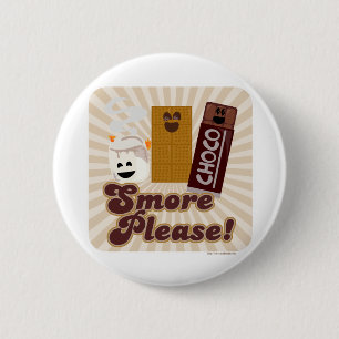 Badge Rond 5 Cm Smore indiquant svp !