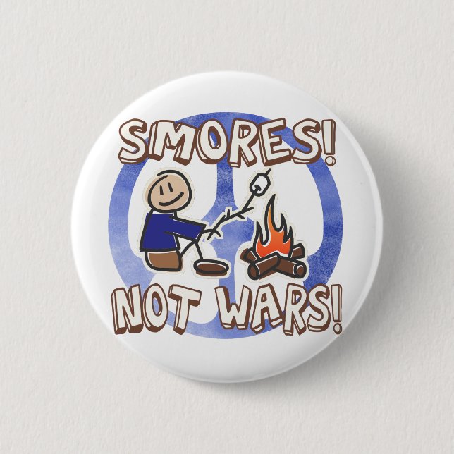 Badge Rond 5 Cm S'mores pas lutte bouton (Devant)