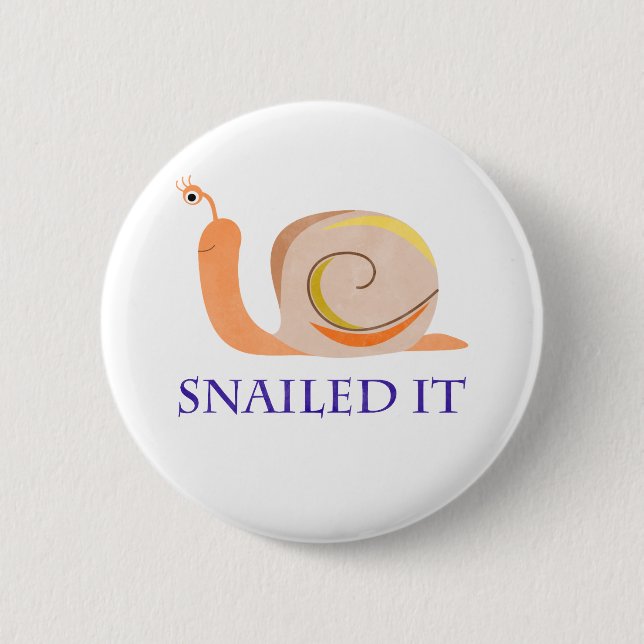 Badge Rond 5 Cm Snailed il (Devant)