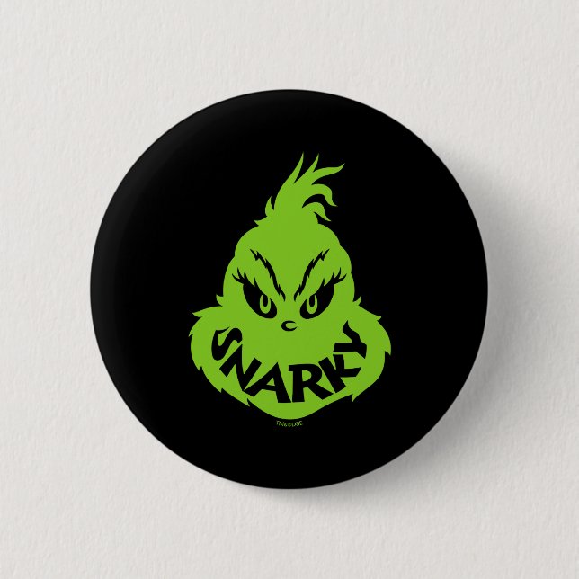 Badge Rond 5 Cm Snarky Face  (Devant)