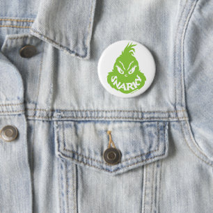 Badge Rond 5 Cm Snarky Grinch The Grinch Face