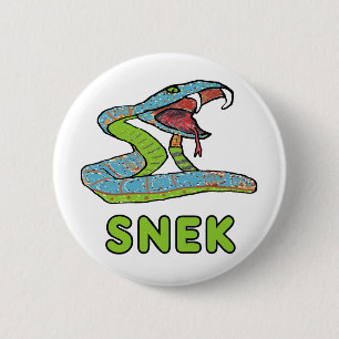 Badge Rond 5 Cm Snek (Serpent)