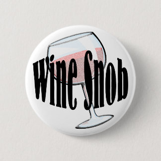 Badge Rond 5 Cm Snob de vin
