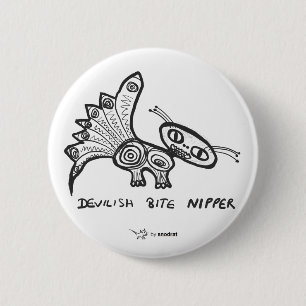 Badge Rond 5 Cm Snod Rat : Bite Nipper