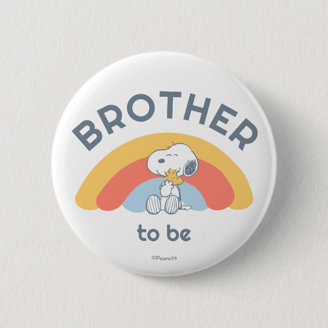 Badge Rond 5 Cm Snoopy Baby shower Brother (Devant)