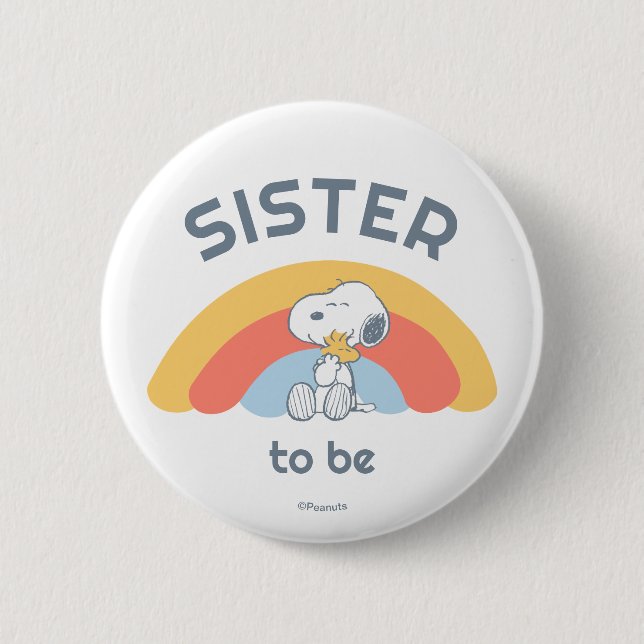 Badge Rond 5 Cm Snoopy Baby shower Grand-mère à être (Devant)
