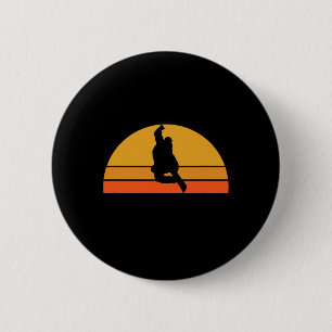 Badge Rond 5 Cm Snowboard Snowboard Snow Snow Winter Sunset R