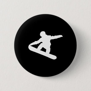 Badge Rond 5 Cm Snowboard Snowboard Snowboard Snowboard Snow Fun S