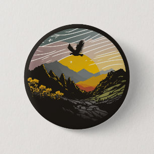 Badge Rond 5 Cm Snowdonia