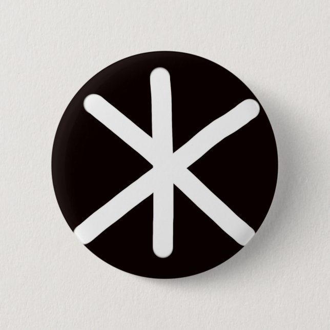 BADGE ROND 5 CM SNÖWFLAKE MAKER - FLAKE - 002 (Devant)