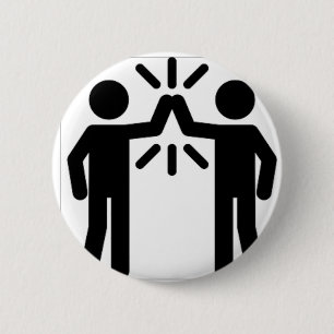 BADGE ROND 5 CM SNŐWFLAKE MAKER - PLAYGROUND BADING