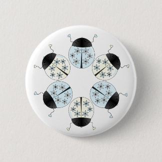 Badge Rond 5 Cm Snowflon Ladybug