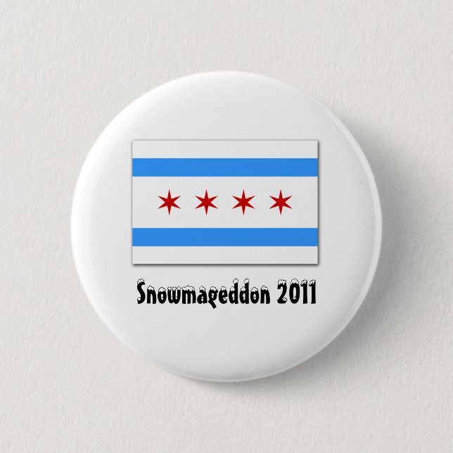 Badge Rond 5 Cm Snowmageddon 2011 (Devant)