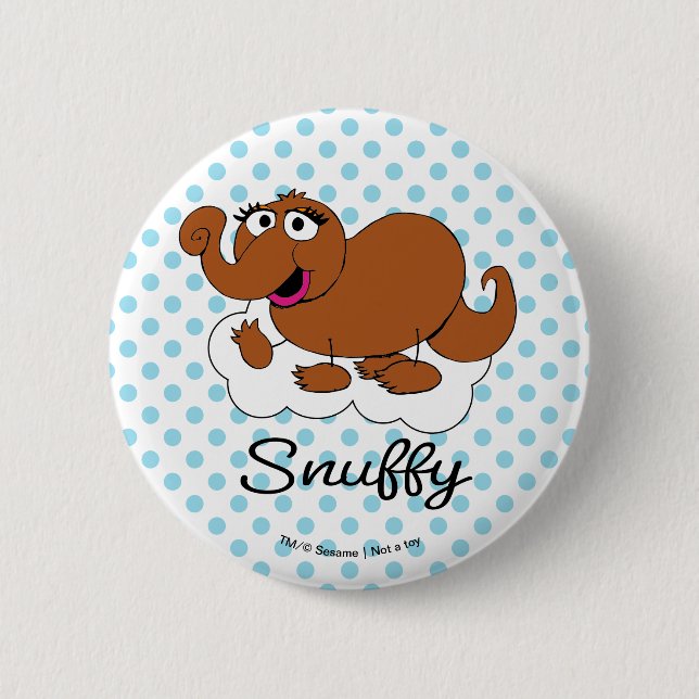 Badge Rond 5 Cm Snuffleupagus Doodley Graphic (Devant)