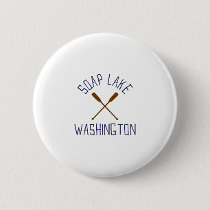 Badge Rond 5 Cm Soap Lake Washington Extérieur Vintage 2