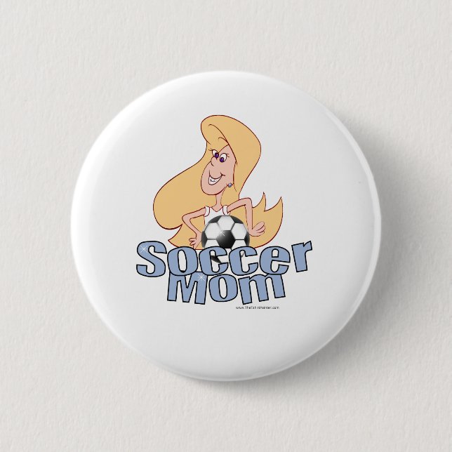 Badge Rond 5 Cm Soccer Mom (Devant)