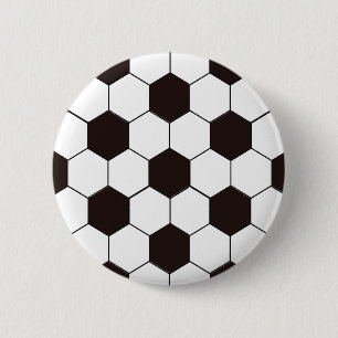 Badge Rond 5 Cm Soccer motif de football