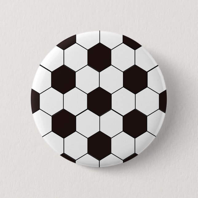 Badge Rond 5 Cm Soccer | motif de football (Devant)