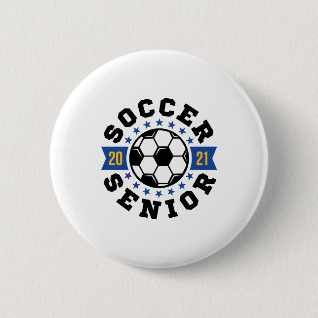 Badge Rond 5 Cm Soccer Senior 2021 (Devant)