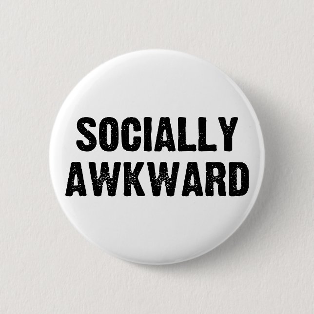 Badge Rond 5 Cm Socialement maladroit (Devant)