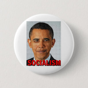 Badge Rond 5 Cm Socialisme de Prez Obama