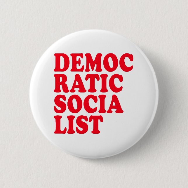 Badge Rond 5 Cm Socialiste Democratic (Devant)