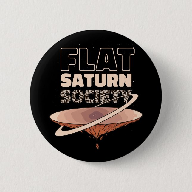 Badge Rond 5 Cm Société de Saturne plat - Conception scientifique (Devant)