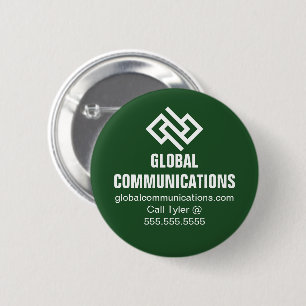Badge Rond 5 Cm Société informatique de technologie cybernétique v