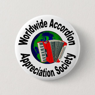 Badge Rond 5 Cm Société mondiale d'appréciation d'accordéon