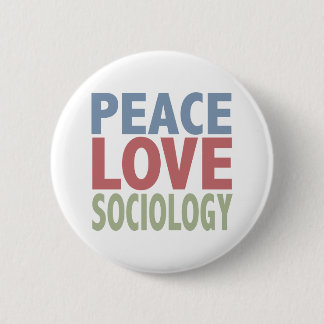 Badge Rond 5 Cm Sociologie d'amour de paix