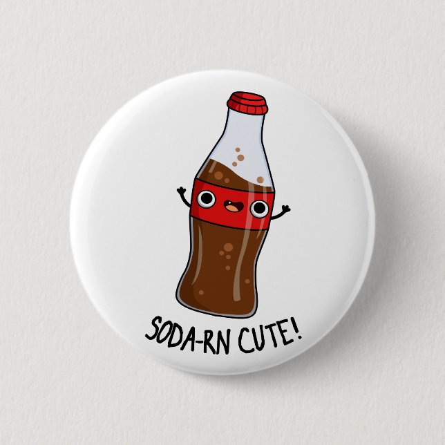 Badge Rond 5 Cm Soda-rn Cute Funny Soda Pun (Devant)