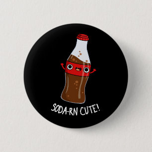 Badge Rond 5 Cm Soda-rn Cute Funny Soda Pun Dark BG