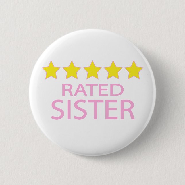 Badge Rond 5 Cm Soeur cinq étoiles (Devant)