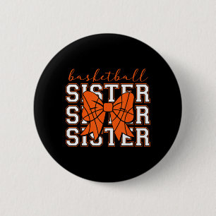 Badge Rond 5 Cm Sœur de baseball Amateur de sport vintage Sœur Mèr